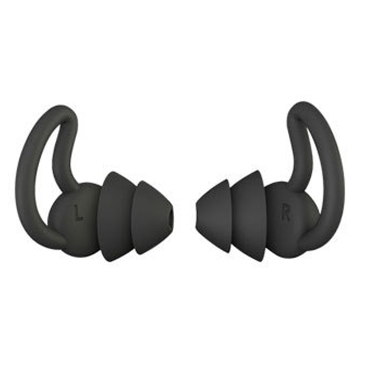 4 PCS / 2 Pair Shark Fin Nnti-falling and Noise-reducing Earplugs Anti-Noise Earplugs For Sleeping Dormitory Noise Cancelling And Noise Prevention Earplugs(Black (2 Layers)) - Earmuff & Pad by PMC Jewellery | Online Shopping South Africa | PMC Jewellery