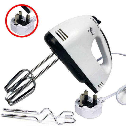Whisk Electric Household Mini Whisk Baking Small Whipped Cream Machine, Specification:UK Plug+4 Stirring Rods - Stirrer & Squeezer by PMC Jewellery | Online Shopping South Africa | PMC Jewellery