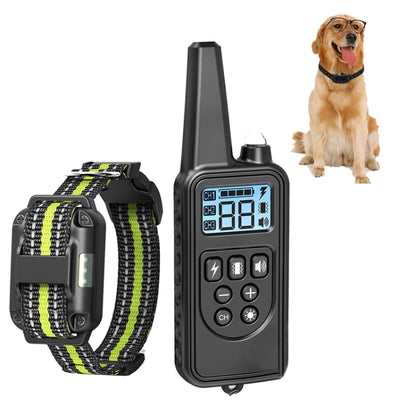 Bark Stopper Pet Supplies Collar Remote Control Collar Dog Training Device, Style:880-1 Green - Training Aids by PMC Jewellery | Online Shopping South Africa | PMC Jewellery