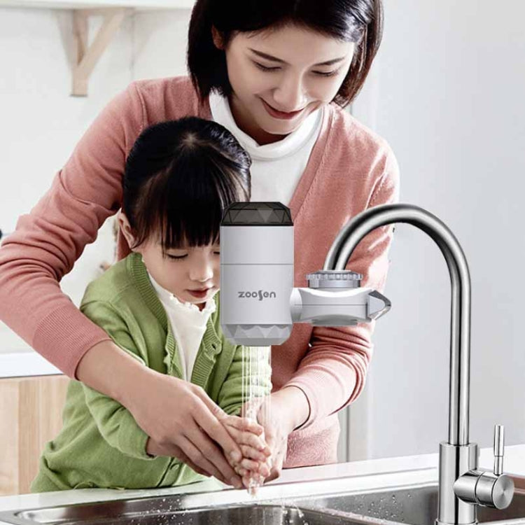 Zoosen Electric Hot Water Faucet Connection Type Instant Hot Water Faucet CN Plug, Style:White + Leak Protection - Faucets & Accessories by zoosen | Online Shopping South Africa | PMC Jewellery