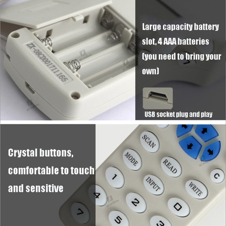 Zonsin ZX-08CD ID Card Duplicator RFID Smart Card Sensor - free shipping - PMC TechLife - Order now!