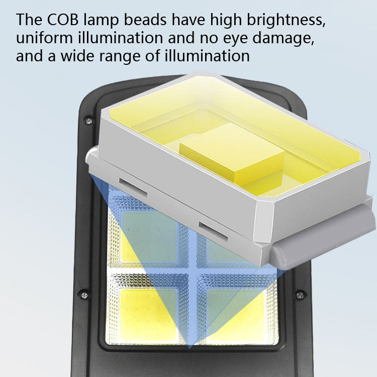 30W Solar Power Human Body Induction + Light Control Street Light Multi-Function Remote Control Outdoor Lighting 6COB with RC - LED Street Light by PMC Jewellery | Online Shopping South Africa | PMC Jewellery