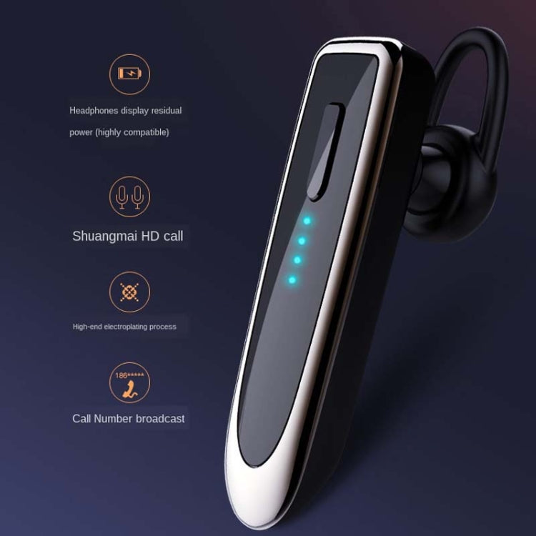 K23 Bluetooth 5.0 Business Wireless Bluetooth Headset, Style:Caller Name(White Gun) - Bluetooth Earphone by PMC Jewellery | Online Shopping South Africa | PMC Jewellery