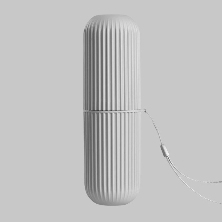 1pc Simple Travel Washing Cup Portable Toothbrush Storage Box Multifunctional Brushing Cup(Gray) - Storage Boxes by PMC TechLife | Online Shopping South Africa | PMC TechLife | Buy Now Pay Later Mobicred