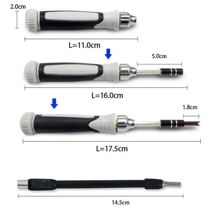 60 in 1 S2 Mobile Phone Notebook Computer Disassembly Tool Repair Phillips Screwdriver(Black) - Screwdriver Set by PMC Jewellery | Online Shopping South Africa | PMC Jewellery