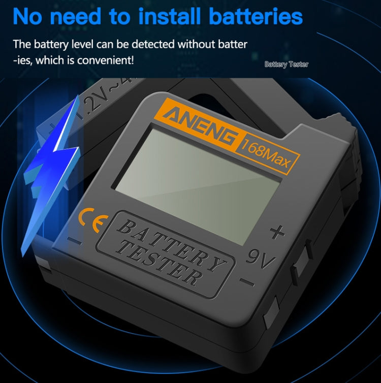 2 PCS ANENG 168MAX Portable Battery Tester High-Precision Battery Power Tester Battery Capacity Tester - Battery & Resistance Tester by ANENG | Online Shopping South Africa | PMC TechLife | Buy Now Pay Later Mobicred