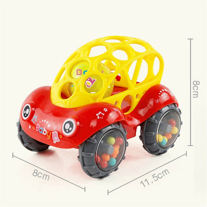 Soft Plastic Toy Car Inertial Slide With Colorful Ball Anti-fall Children Toy Car Baby Car Doll(Red) - Baby Toys by PMC Jewellery | Online Shopping South Africa | PMC Jewellery