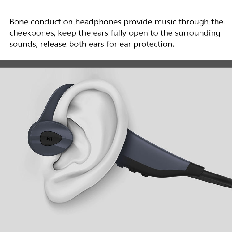 K7 Bone Conduction Bluetooth 5.0 Wireless Earphone Waterproof Headphones 16GB RAM(Black) - Bluetooth Earphone by PMC TechLife | Online Shopping South Africa | PMC TechLife