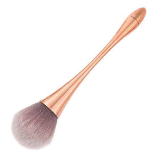 2 PCS Single Small Waist Makeup Brush Nail Powder Dust Blush Loose Powder Brush, Specification: Golden Rod Brown Hair - Makeup Brushes by PMC Jewellery | Online Shopping South Africa | PMC Jewellery