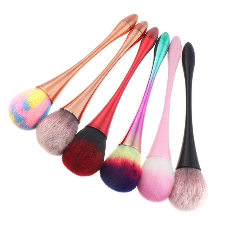 2 PCS Single Small Waist Makeup Brush Nail Powder Dust Blush Loose Powder Brush, Specification: Pink Rod Pink Hair - Makeup Brushes by PMC Jewellery | Online Shopping South Africa | PMC Jewellery