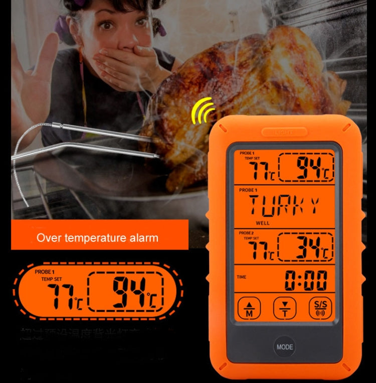Wireless Food Thermometer Household Touch Screen BBQ Dual-Channel Kitchen  Thermometer - Cooking Thermometers by PMC TechLife | Online Shopping South Africa | PMC TechLife | Buy Now Pay Later Mobicred