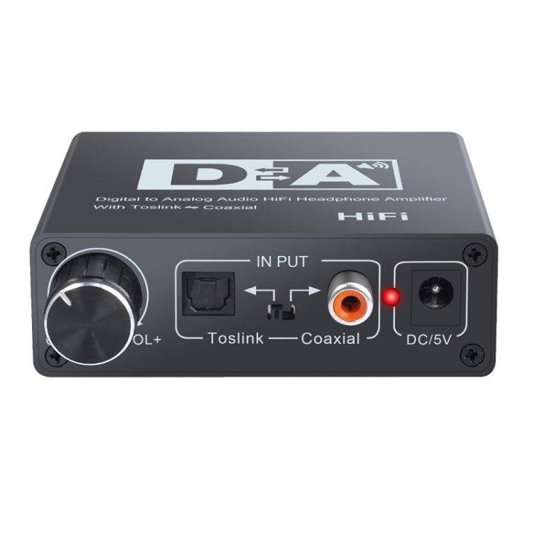 NK-C6 Optical Fiber To Analog Audio Converter Adjustable Volume Digital To Analog Decoder With USB Cable - Audio Receiver Transmitter by PMC Jewellery | Online Shopping South Africa | PMC Jewellery