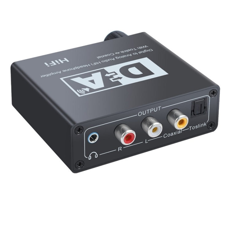 NK-C6 Optical Fiber To Analog Audio Converter Adjustable Volume Digital To Analog Decoder With USB Cable - Audio Receiver Transmitter by PMC Jewellery | Online Shopping South Africa | PMC Jewellery