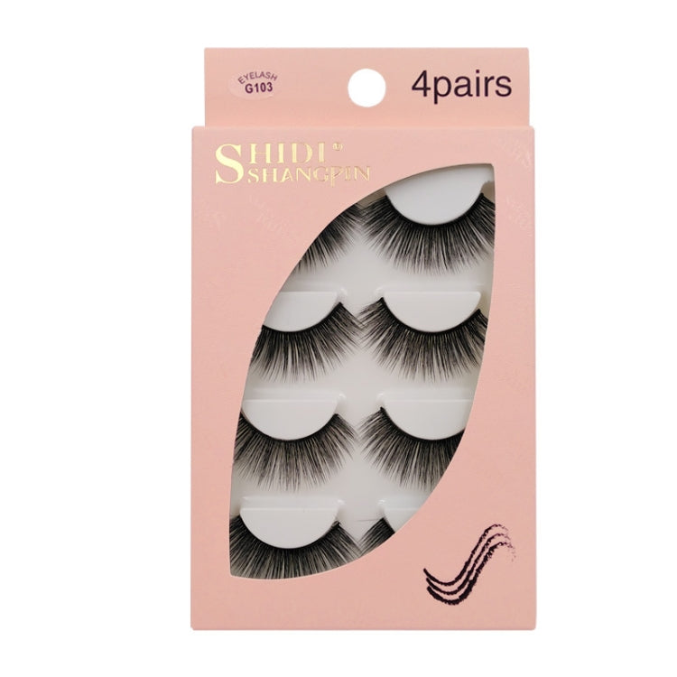 2 PCS 4 Pairs In One Box Handmade Mink False Eyelashes Slender And Long Three-Dimensional Multilayer Eyelashes(G103) - Eyes by PMC Jewellery | Online Shopping South Africa | PMC Jewellery