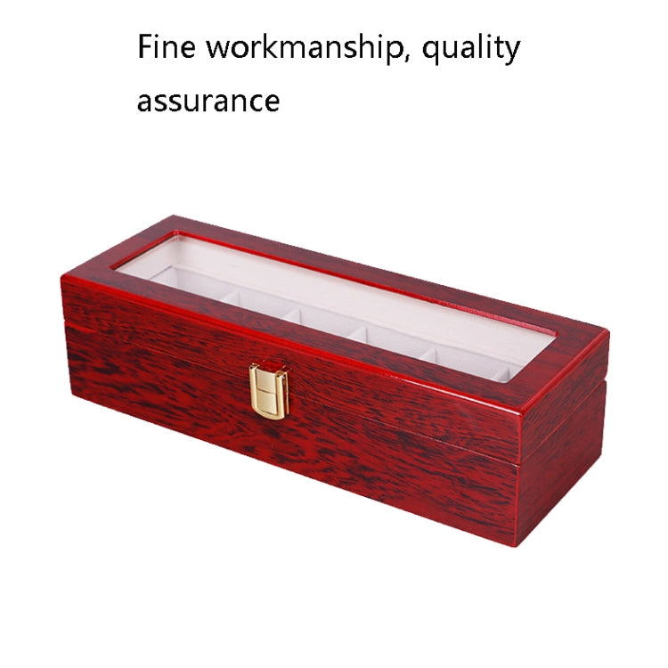 Wooden Baking Paint Watch Box Jewelry Storage Display Box(06 Full Carbon Paint) - Watch Storages by PMC Jewellery | Online Shopping South Africa | PMC Jewellery | Buy Now Pay Later Mobicred