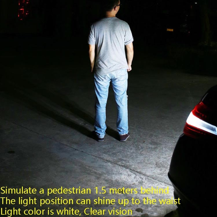 Car LED Electric Eye Reversing Light External Bulb Modified License Plate Auxiliary Light(Black) - Arrow Turn Lights by PMC TechLife | Online Shopping South Africa | PMC TechLife
