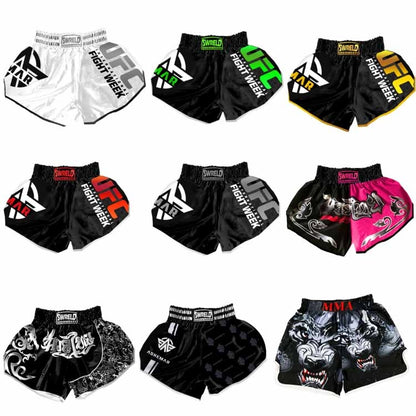 SWERLD Boxing/MMA/UFC Sports Training Fitness Shorts, Size: XL(5) - Sports Shorts by SWERLD | Online Shopping South Africa | PMC Jewellery