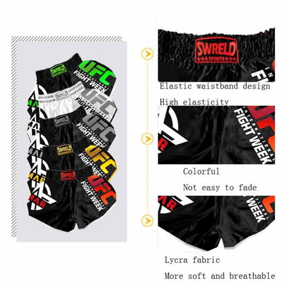 SWERLD Boxing/MMA/UFC Sports Training Fitness Shorts, Size: XL(15) - Sports Shorts by SWERLD | Online Shopping South Africa | PMC Jewellery