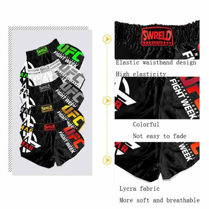 SWERLD Boxing/MMA/UFC Sports Training Fitness Shorts, Size: XXL(3) - Sports Shorts by SWERLD | Online Shopping South Africa | PMC Jewellery