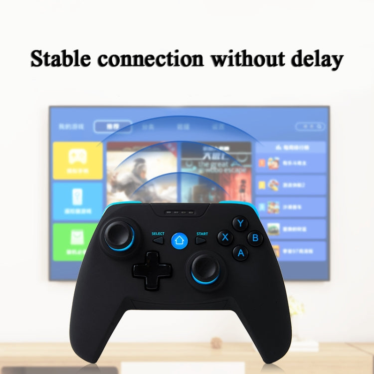 CX-X1  2.4GHz + Bluetooth 4.0 Wireless Game Controller Handle For Android / iOS / PC / PS3 Handle + Bracket (Blue) - Gamepads by PMC Jewellery | Online Shopping South Africa | PMC Jewellery