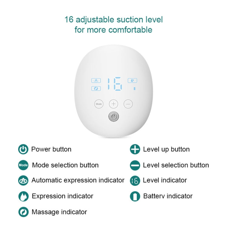 Wearable Automatic Breast Pump Massage Hands-free Invisible Wireless Large Suction Breast Pump S4DW - English - Pregnancy & Maternity by PMC Jewellery | Online Shopping South Africa | PMC Jewellery