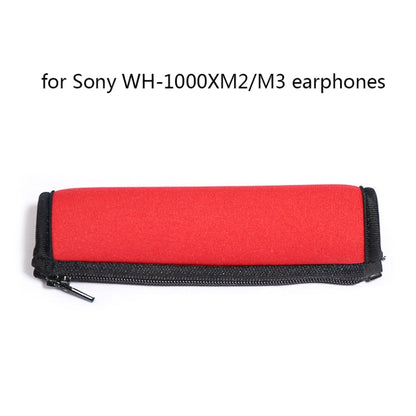 2 PCS Headset Comfortable Sponge Cover For Sony WH-1000xm2/xm3/xm4, Colour: (1000XM3)Black Protein With Card Buckle - Earmuff & Pad by PMC Jewellery | Online Shopping South Africa | PMC Jewellery