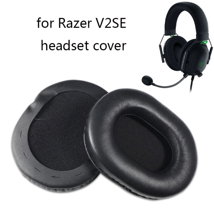 2 PCS Headset Sponge Cover For Razer V2, Colour: Black Lambskin - Earmuff & Pad by PMC Jewellery | Online Shopping South Africa | PMC Jewellery