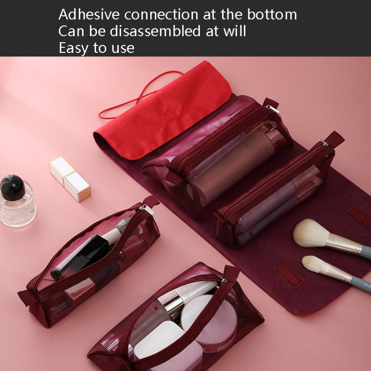 4 In 1 Multi-Function Cosmetics Storage Bag Removable Large Capacity Travel Convenient Cosmetic Bag Wash Bag, Colour: Upgrade Purple - Storage Boxes by PMC Jewellery | Online Shopping South Africa | PMC Jewellery