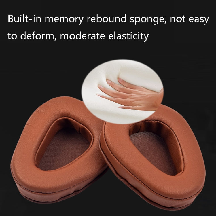 1 Pairs Headphone Sponge Leather Earmuffs For Skullcandy Aviator 2(Brown) - Earmuff & Pad by PMC TechLife | Online Shopping South Africa | PMC TechLife