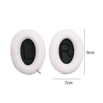 2 PCS Headset Sponge Cover For BOSE QC15 / QC3 / QC2 / QC25 / AE2 / AE2i(White + Black) - Earmuff & Pad by PMC Jewellery | Online Shopping South Africa | PMC Jewellery