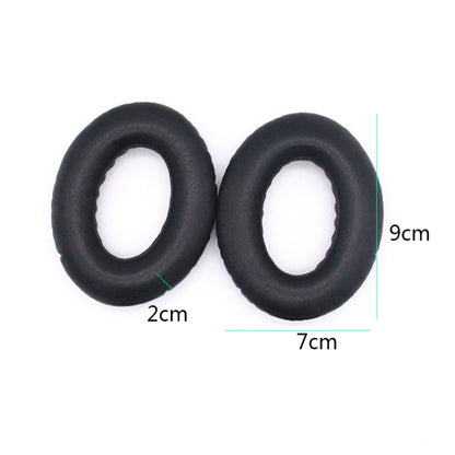 2 PCS Headset Lambskin Sponge Cover Earmuffs For Bose QC25 / QC15 / QC2 / QC35 / AE2i(Black+Blue) - Earmuff & Pad by PMC Jewellery | Online Shopping South Africa | PMC Jewellery