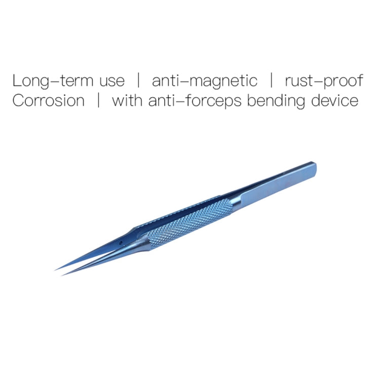 Kaisi Titanium Alloy Tweezers Repair Fingerprint Fly Line Phone Motherboard Precise Antimagnetic Electronics Tweezers(Straight BT-11) - Tweezers by Kaisi | Online Shopping South Africa | PMC Jewellery