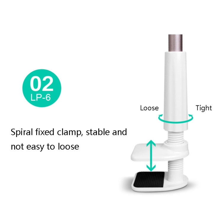 LP-6 Tablet Mobile Phone Lazy Bracket Detachable Bed Bracket, Style: Two-stage (Golden) - Lazy Bracket by PMC TechLife | Online Shopping South Africa | PMC TechLife
