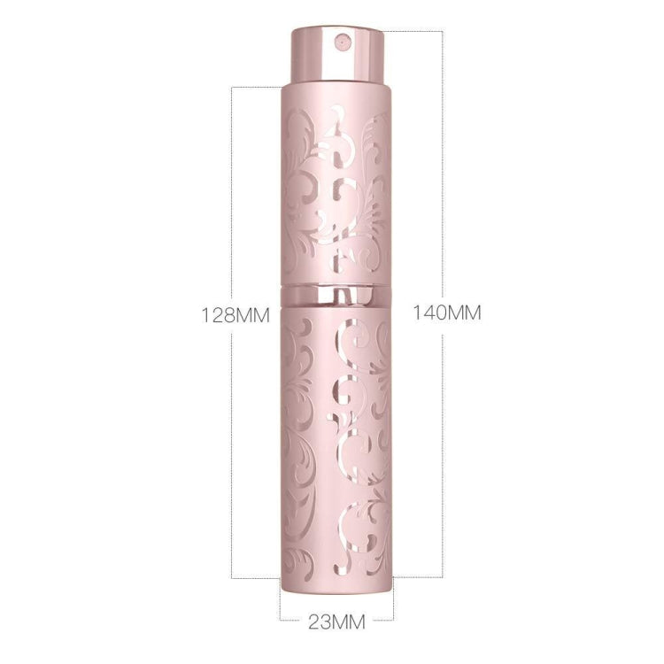 2 PCS Embossed Rotating Perfume Bottle Metal Discharge Bottle Sterilizing Alcohol Spray Bottle, Specification: 10ml(Pink) - Cosmetics bottle by PMC Jewellery | Online Shopping South Africa | PMC Jewellery