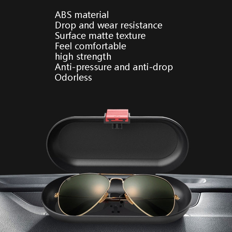 Car Glasses Case Multi-Function Automobile Inner Visor Storage Card(White) - Sunglasses & Glasses Clips by PMC TechLife | Online Shopping South Africa | PMC TechLife