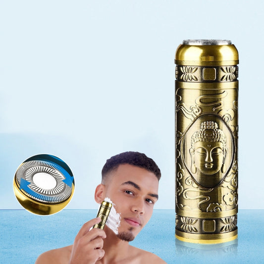 Suker SK-311 Mini Electric Shaver Portable Buddha Head Shaver Washable USB Rechargeable Shaver( Bronze) - Electric Shavers by PMC Jewellery | Online Shopping South Africa | PMC Jewellery