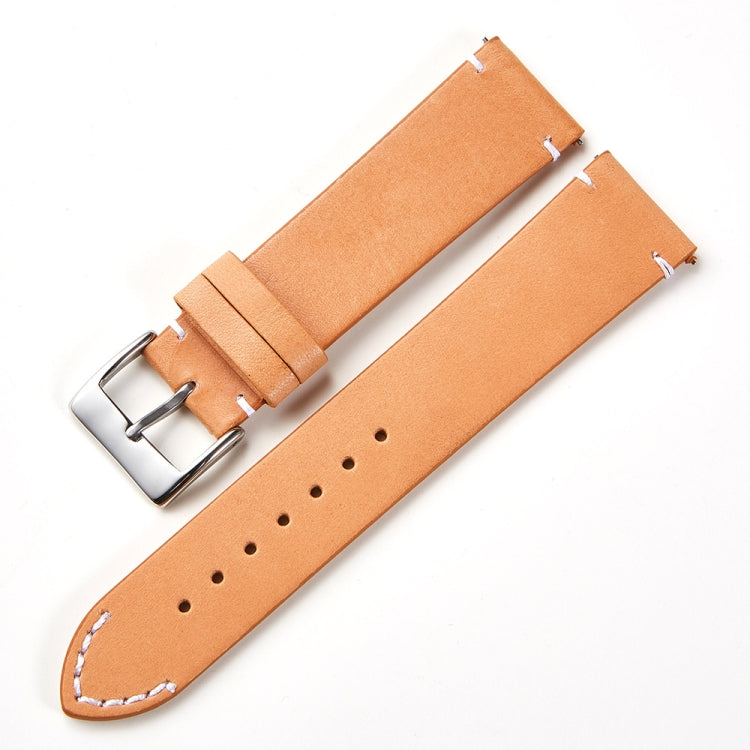First Layer Retro Cowhide Frosted Leather Quick Release Universal Watch Band, Size��� 18mm(Deep Brown) - 18mm Bands by PMC TechLife | Online Shopping South Africa | PMC TechLife | Buy Now Pay Later Mobicred