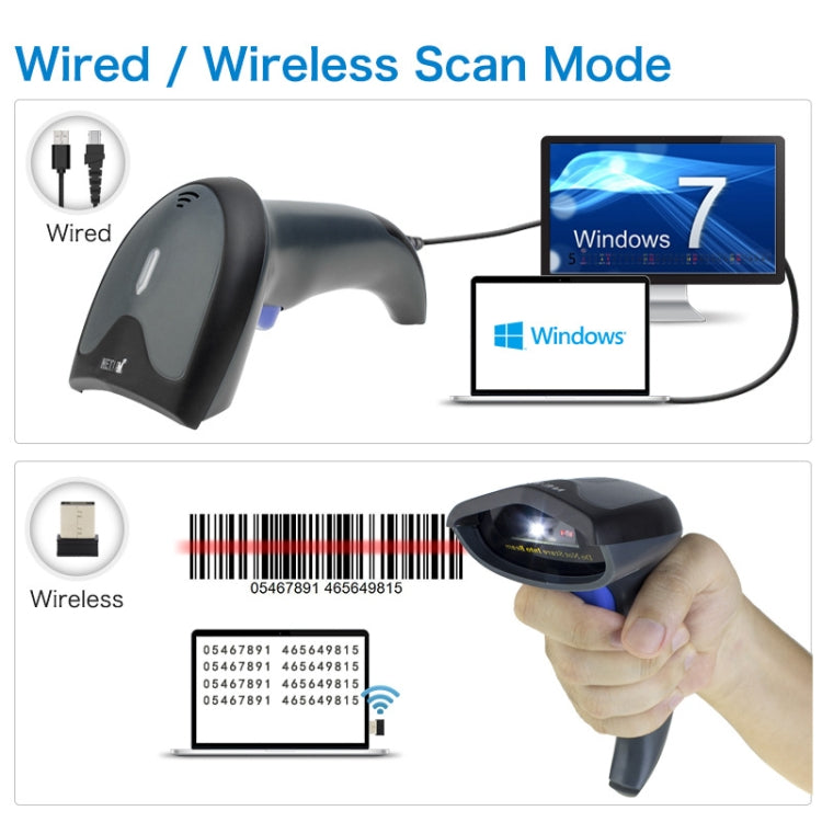 NETUM High-Precision Barcode QR Code Wireless Bluetooth Scanner, Model: Bluetooth + 2.4G + Wired - Barcode Scanner by NETUM | Online Shopping South Africa | PMC Jewellery