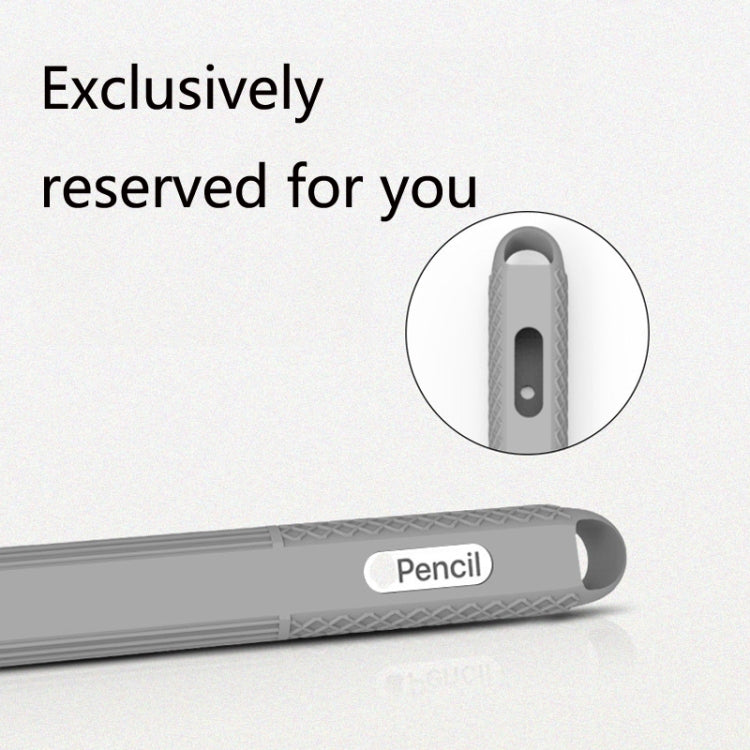 5 PCS Stylus Silicone Protective Case For Apple Pencil 2(Black) - Pencil Accessories by PMC TechLife | Online Shopping South Africa | PMC TechLife | Buy Now Pay Later Mobicred