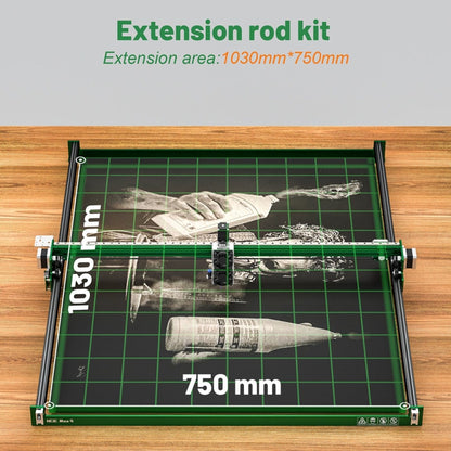 1150mm Y-Axis Extension Kit Aluminum Profile Rail For NEJE MAX 4 / 3 MAX V2 Laser Engraver - DIY Engraving Machines by PMC Jewellery | Online Shopping South Africa | PMC Jewellery