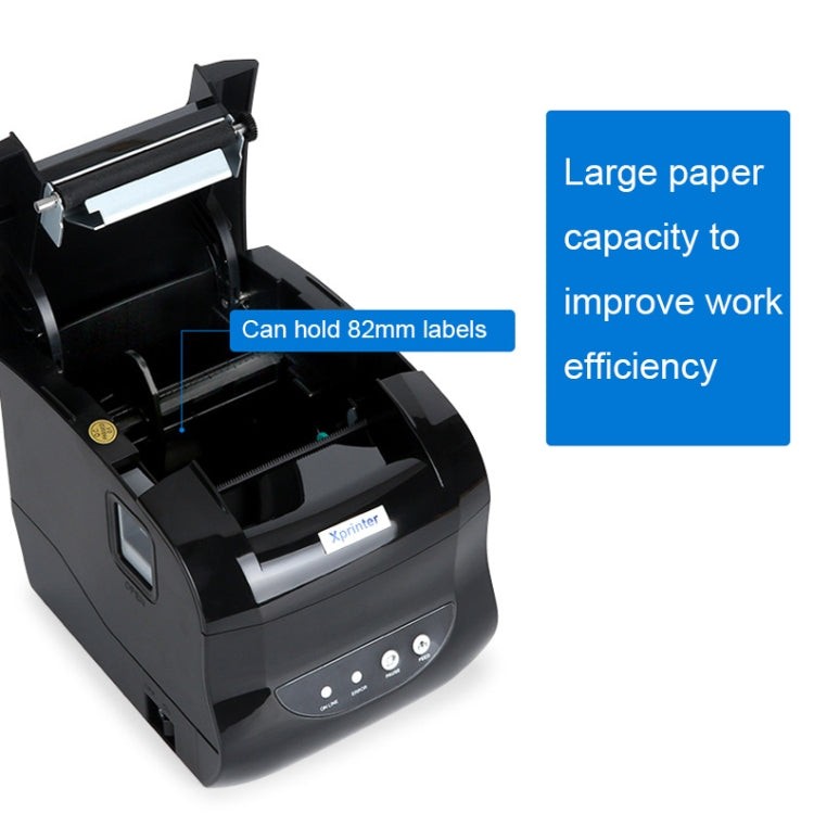 Xprinter XP-365B 80mm Thermal Label Printer Clothing Tag Supermarket Barcode Printer, Plug: EU Plug(Bluetooth Version) - free shipping - PMC TechLife - Order now!
