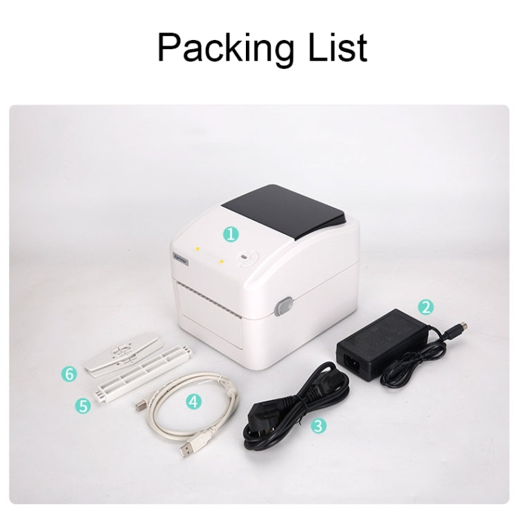 Xprinter XP-420B 108mm Express Order Printer Thermal Label Printer, Style:USB+LAN Port(UK Plug) - free shipping - PMC TechLife - Order now!