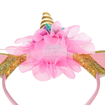 Unicorn Headband Children Birthday Festival Party Hair Accessories(Blue 1) - Holiday Decorations by PMC Jewellery | Online Shopping South Africa | PMC Jewellery