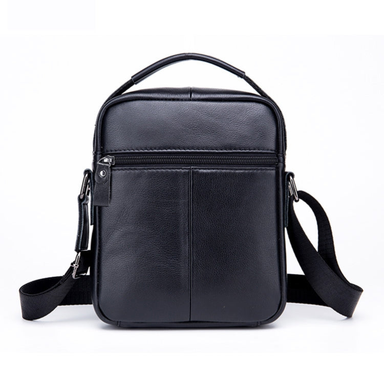 BULL CAPTAIN 777 Men Leather Shoulder Bag First-Layer Cowhide Retro Large Capacity Satchel(Black) - free shipping - PMC TechLife - Order now!