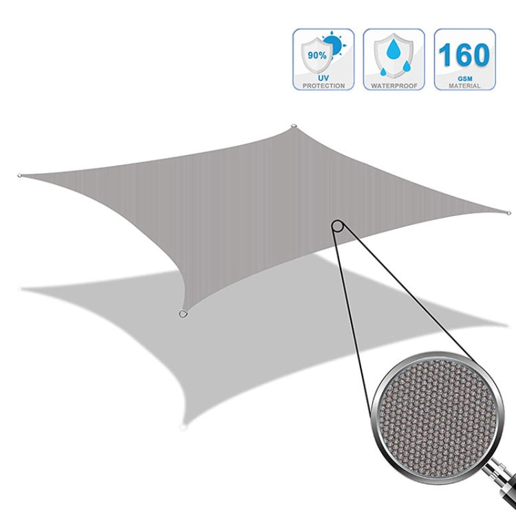 Outdoor Garden Sunshade Sail Waterproof Anti-UV Canopy, Size: 2m x 4m(Beige) - Tents & Accessories by PMC Jewellery | Online Shopping South Africa | PMC Jewellery