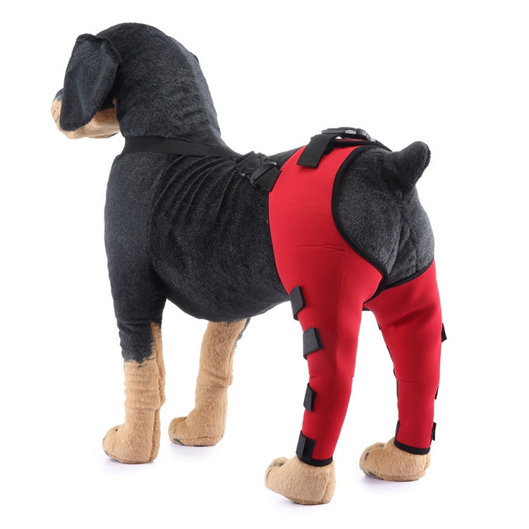 Pet Dog Leg Knee Guard Surgery Injury Protective Cover, Size: S(Red) - Pet Care by PMC TechLife | Online Shopping South Africa | PMC TechLife