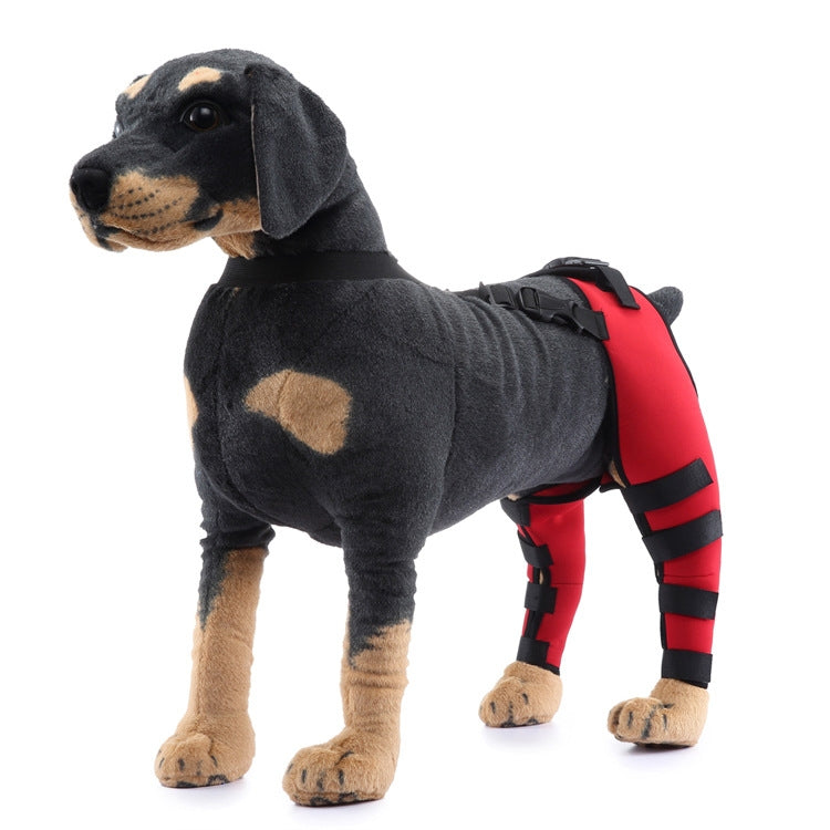 Pet Dog Leg Knee Guard Surgery Injury Protective Cover, Size: S(Red) - Pet Care by PMC TechLife | Online Shopping South Africa | PMC TechLife