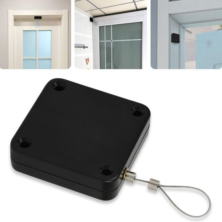 P093 Automatic Doorkeeper Telescher Door Closer Sliding Door Anti-Theft Box, Specification: 2nd Generation Black All Glue 800g 1m - Furniture Accessories by PMC Jewellery | Online Shopping South Africa | PMC Jewellery