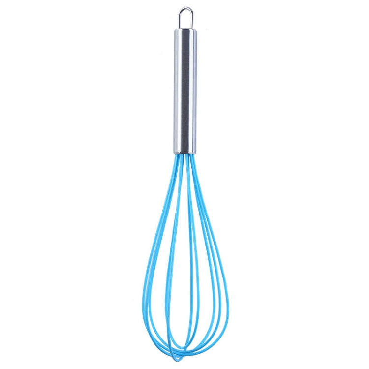 Silicone Egg Beater Home Egg Mixer Kitchen Gadgets Cream Baking Tools, Colour: 12 inch Blue - Stirrer & Squeezer by PMC TechLife | Online Shopping South Africa | PMC TechLife