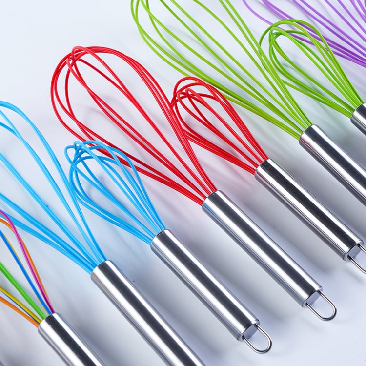 Silicone Egg Beater Home Egg Mixer Kitchen Gadgets Cream Baking Tools, Colour: 12 inch Blue - Stirrer & Squeezer by PMC TechLife | Online Shopping South Africa | PMC TechLife